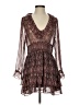 Zara 100% Polyester Paisley Brown Cocktail Dress Size S - photo 1