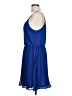 Pink Owl 100% Polyester Solid Blue Cocktail Dress Size L - photo 5