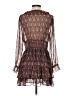 Zara 100% Polyester Paisley Brown Cocktail Dress Size S - photo 2