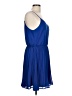 Pink Owl 100% Polyester Solid Blue Cocktail Dress Size L - photo 4