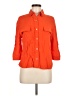 A New Day Orange 3/4 Sleeve Button-Down Shirt Size M - photo 1