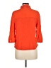 A New Day Orange 3/4 Sleeve Button-Down Shirt Size M - photo 2