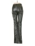 MNG 100% Viscose Metallic Silver Green Dress Pants Size 1 - photo 2