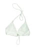 Unbranded Chevron-herringbone Silver White Swimsuit Top Size L - photo 1