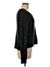 Jennifer Lopez Metallic Black Pullover Sweater Size M - photo 4