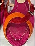 Prada 100% Leather Color Block Pink Red Wedges Size EU 37 1/2 - photo 3