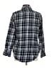 Northcrest 100% Cotton Plaid Blue Long Sleeve Button-Down Shirt Size M - photo 2