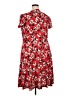 Leota Floral Multi Color Red Casual Dress Size 2X - photo 1