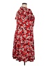 Leota Floral Multi Color Red Casual Dress Size 2X - photo 5