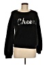 Xhilaration 100% Polyester Tweed Black Pullover Sweater Size M - photo 1