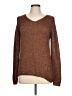 Tribal Metallic Brown Pullover Sweater Size L - photo 1