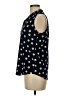 Anne Klein Polka Dots Black Blue Sleeveless Blouse Size M - photo 5