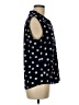 Anne Klein Polka Dots Black Blue Sleeveless Blouse Size M - photo 4