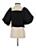 Express 100% Polyester Black Short Sleeve Top Size XS - photo 2