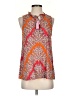 Sundance 100% Rayon Orange Sleeveless Blouse Size S - photo 1