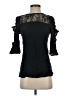Entro Black 3/4 Sleeve Top Size S - photo 1
