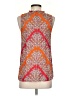 Sundance 100% Rayon Orange Sleeveless Blouse Size S - photo 2