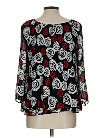 Signature by Larry Levine Long Sleeve Blouse (view 2)
