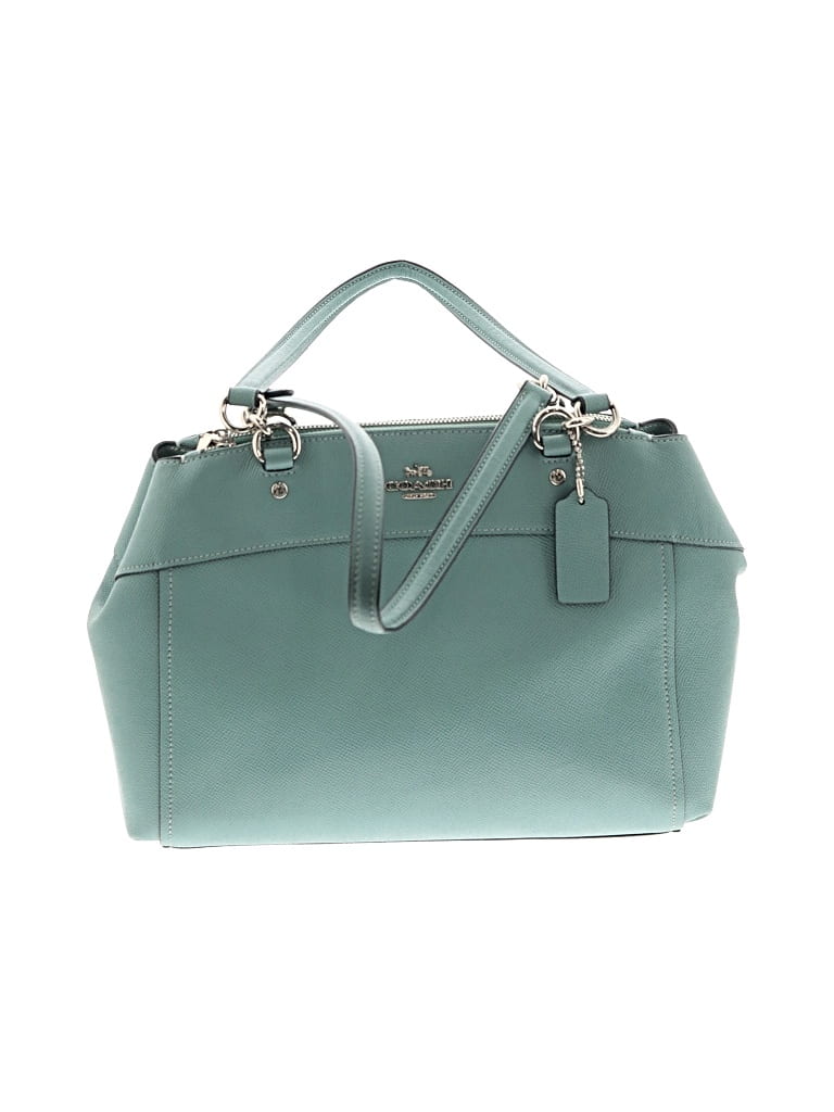 Pre-owned Coach Leather Shoulder Bag In Blue