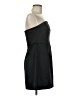 H&M 100% Polyester Solid Black Cocktail Dress Size M - photo 4