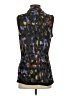 CAbi 100% Polyester Multi Color Black Sleeveless Blouse Size S - photo 2