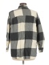 Zara Checkered-gingham Gray 3/4 Sleeve Button-Down Shirt Size M - photo 2