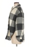 Zara Checkered-gingham Gray 3/4 Sleeve Button-Down Shirt Size M - photo 5