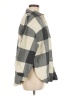 Zara Checkered-gingham Gray 3/4 Sleeve Button-Down Shirt Size M - photo 4