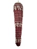 Unbranded 100% Rayon Print Burgundy Casual Pants Size XS - photo 4