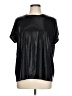 Torrid Metallic Black Short Sleeve Blouse Size Lg Plus (0) - photo 1