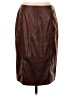 Chico's 100% Polyester Brown Faux Leather Skirt Size Sm (0) - photo 1