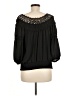 Venus 100% Polyester Black 3/4 Sleeve Blouse Size M - photo 2