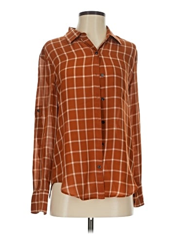 Broadway & Broome Long Sleeve Silk Top (view 1)