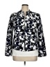 Black Label by Evan Picone Print Blue Jacket Size XL (estimated) - photo 1
