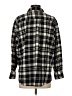 Gap 100% Cotton Plaid Black Long Sleeve Button-Down Shirt Size S - photo 2