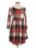 Bombom Plaid Brown Casual Dress Size M - photo 1