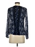 Alfani 100% Nylon Blue Long Sleeve Blouse Size S - photo 2