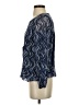 Alfani 100% Nylon Blue Long Sleeve Blouse Size S - photo 5