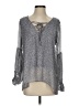 By Together 100% Polyester Gray Long Sleeve Blouse Size S - photo 1