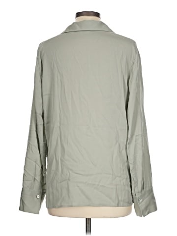 Vince. Long Sleeve Silk Top (view 2)
