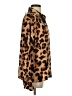 Dee Ocleppo 100% Polyester Animal Print Brown Long Sleeve Blouse Size S - photo 4