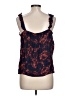 Maurices 100% Rayon Blue Sleeveless Blouse Size L - photo 2