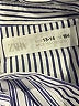 Zara Stripes Silver Blue 3/4 Sleeve Button-Down Shirt Size 13 - 14 - photo 3