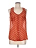 Mine 100% Polyester Orange Sleeveless Blouse Size M - photo 1