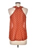 Mine 100% Polyester Orange Sleeveless Blouse Size M - photo 2