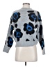 Woven Heart Animal Print Blue Pullover Sweater Size XS - photo 1