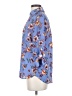 Iz Byer 100% Polyester Floral Blue 3/4 Sleeve Blouse Size S - photo 5