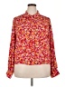 Sanctuary 100% Polyester Floral Red Long Sleeve Blouse Size XXL - photo 1