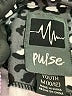 Pulse 100% Polyester Print Black Track Jacket Size 10 - 12 - photo 3
