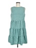 Unbranded 100% Polyester Polka Dots Teal Casual Dress Size M - photo 1